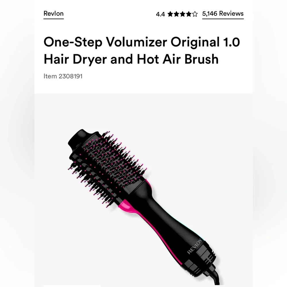 One-Step Volumizer Original 1.0 Hair Dryer and Hot Air Brush